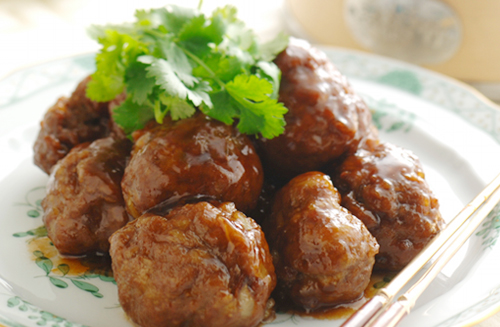 こっくり甘酢の中華風肉団子