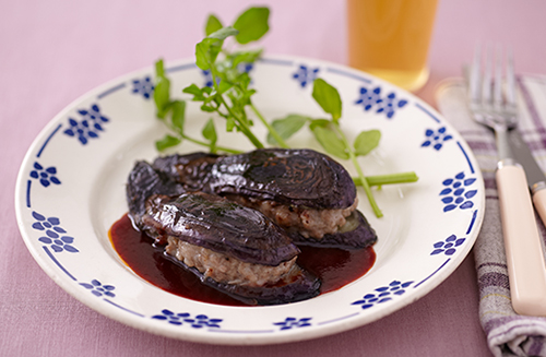 なすのステーキ 赤ワインソース
