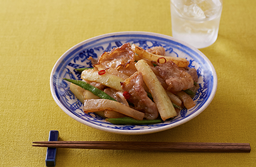 豚肉と大根のみそ味きんぴら