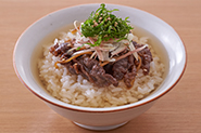 しぐれ煮のだし茶漬けがおすすめです。作り方：①温かいご飯（適量）にしぐれ煮（1/4カップ〈約30g〉）、みょうが（適量）のせん切り、青じそ（適量）のせん切りをのせて白いりごま（少々）をふる。②ご飯に温かいだし汁（3/4カップ）をかける。