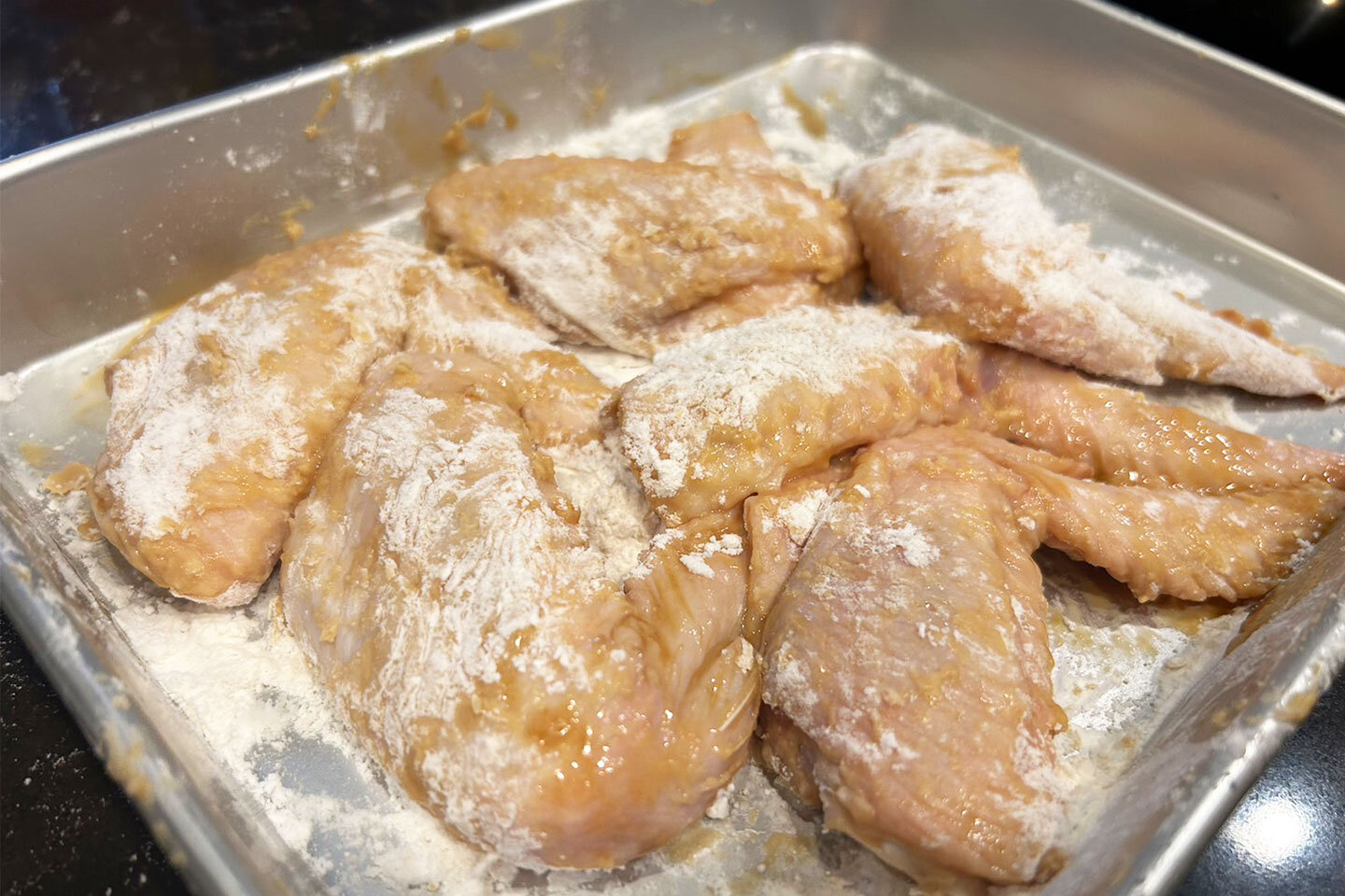 合わせたBをまぶし、10分ほどおく。