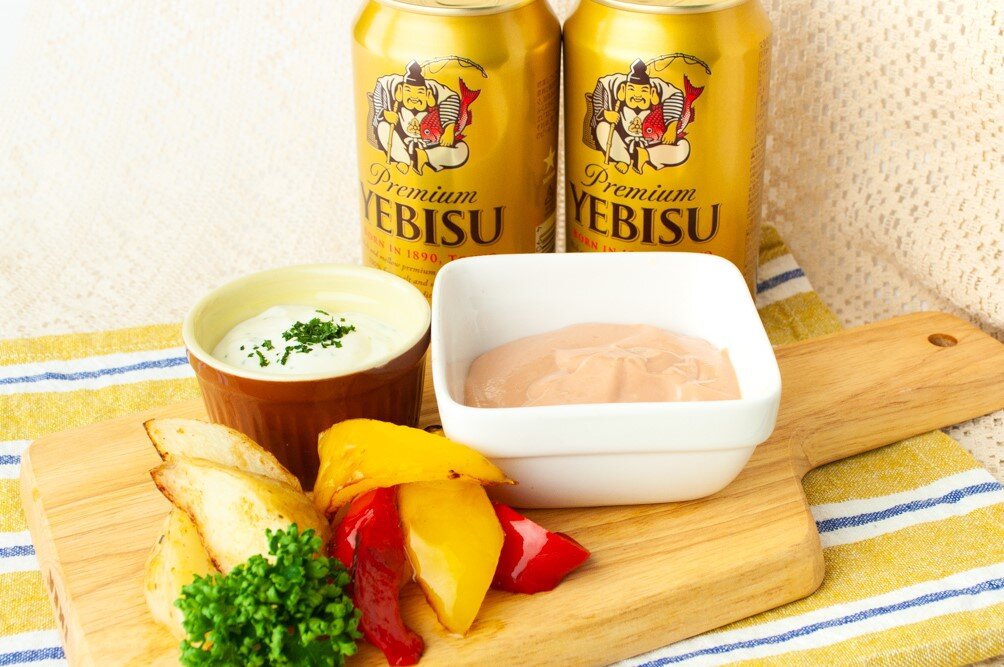 【森永乳業さん考案レシピ!】水切りビヒダスディップ(2種)