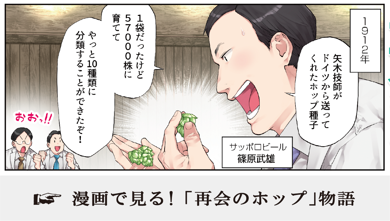 漫画で見る！「偶然のホップ」物語
