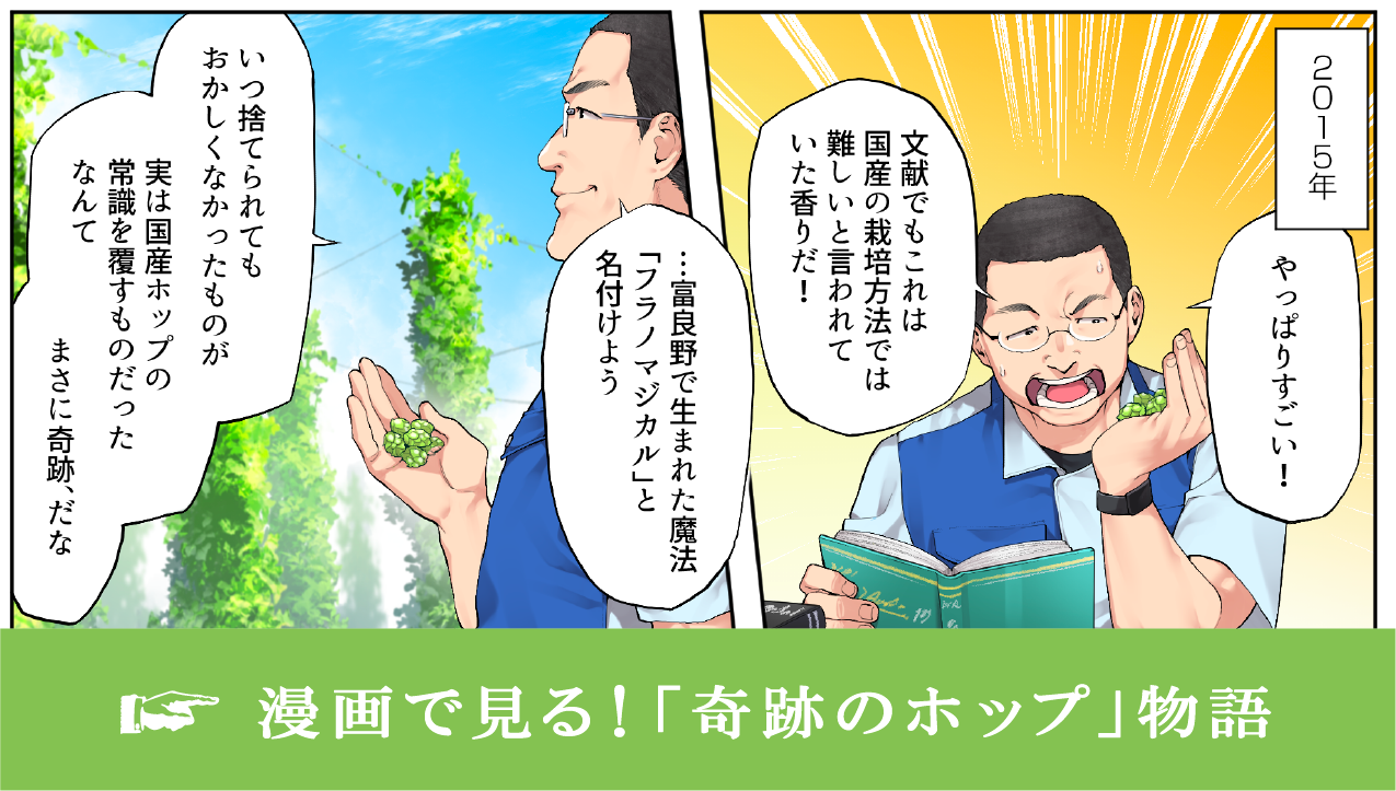 漫画で見る！「奇跡のホップ」物語