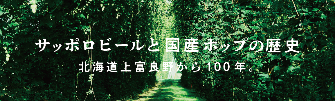 サッポロビールと国産ホップの歴史　北海道上富良野から100年。
